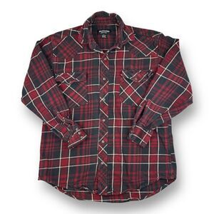 Most Wanted Snap Button Flannel Size Large Tall